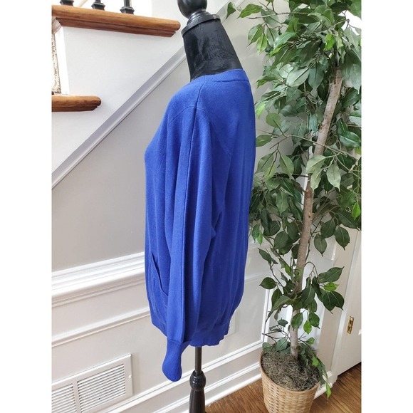 Jack Women's Solid Blue Acrylic Long Sleeve Round Neck Pullover Casual Sweater S - Picture 7 of 12